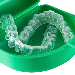Case with Invisalign trays inside